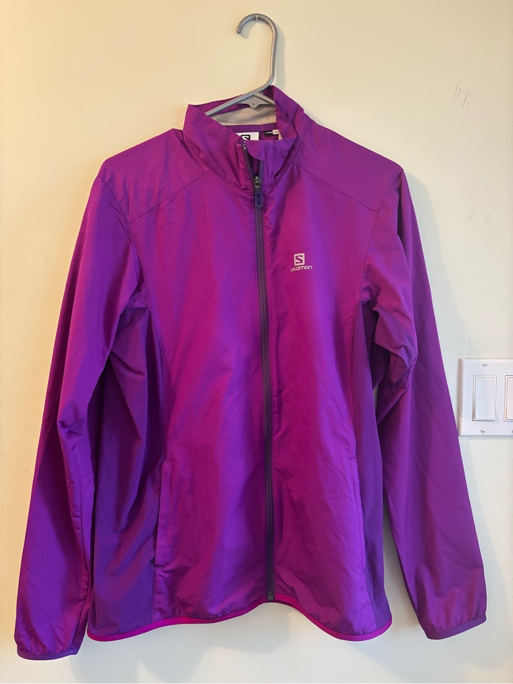 Salomon Purple Zip-Front Running Jacket
